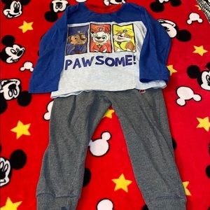 Boys Paw Patrol sweats and shirt